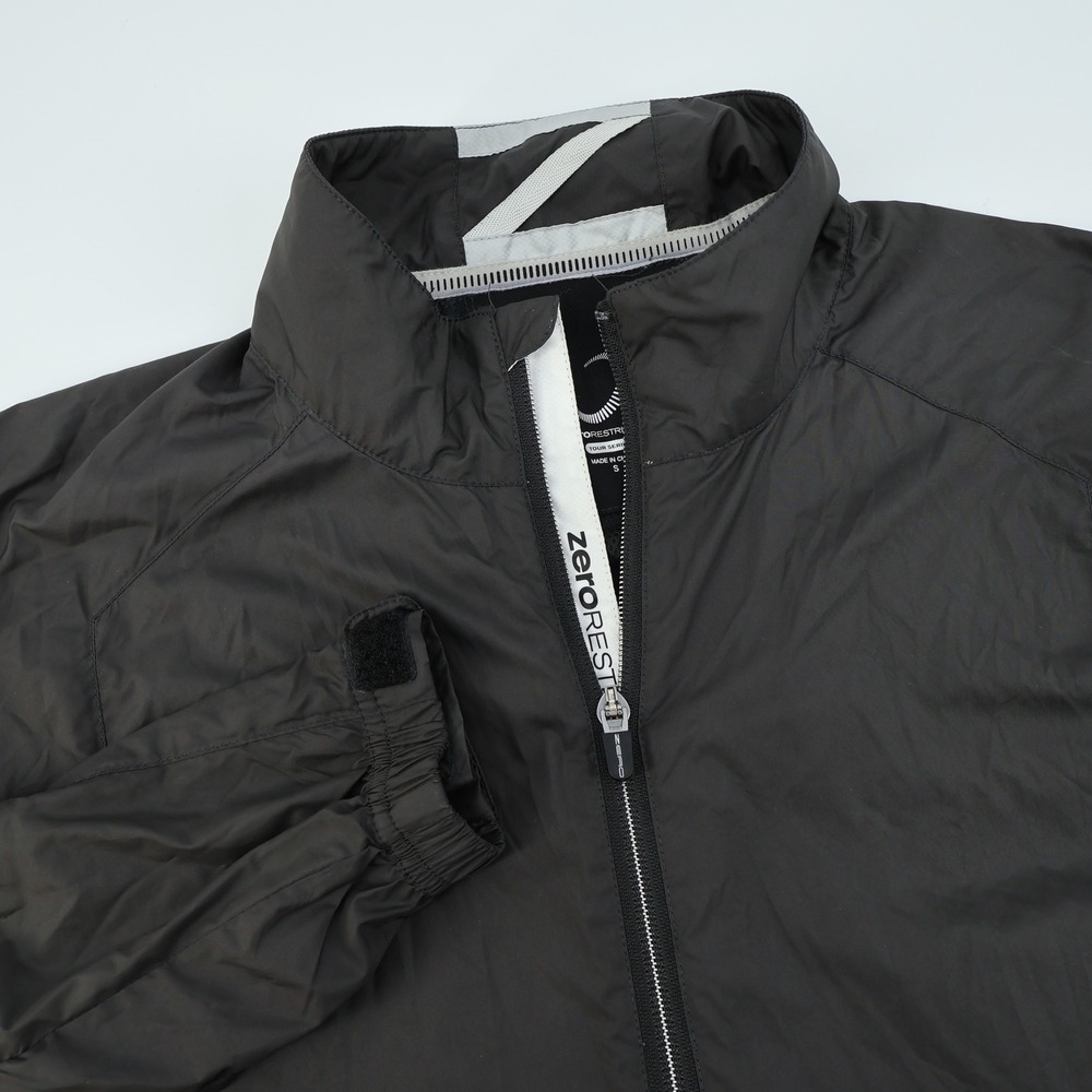 Zero Restriction Tour Series Golf Windbreaker Jacket Black Men's SMALL‎